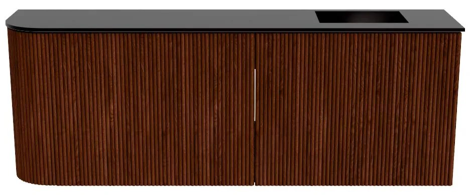Mondiaz Joya 110cm toiletmeubel ronding links ruby met wastafel faye rechts zonder kraangat urban