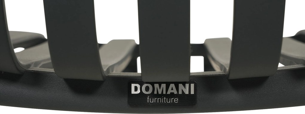 Tuinset Ronde Tuintafel 6 personen 150 cm Kunststof Grijs Domani Furniture Alba/Arancia