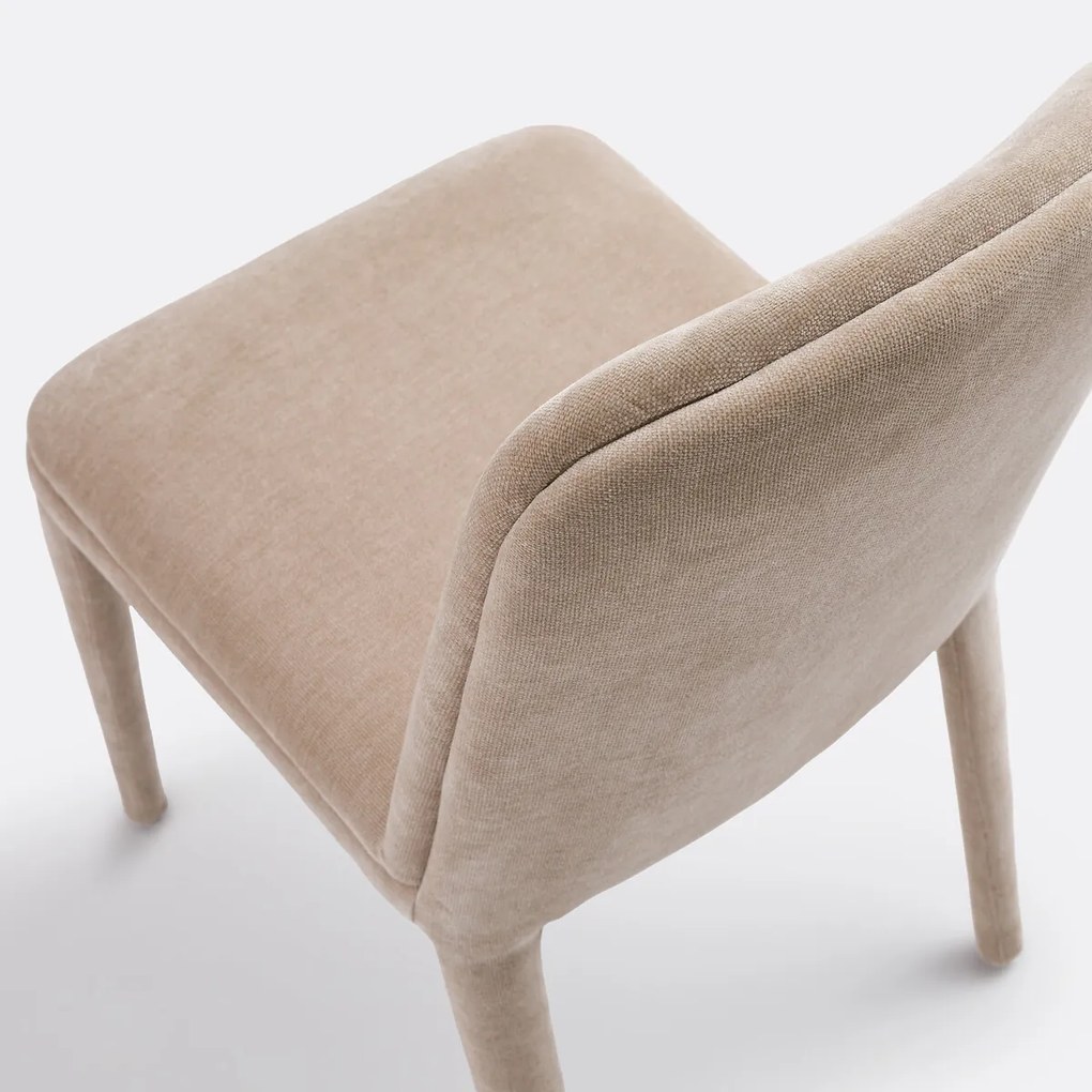 Set van 2 met stof beklede stoelen, Wilga
