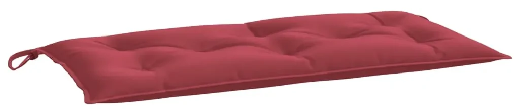 vidaXL Tuinbankkussen 100x50x7 cm stof wijnrood