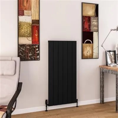 Eastbrook Charlton radiator 55x120cm aluminium 1150W zwart mat