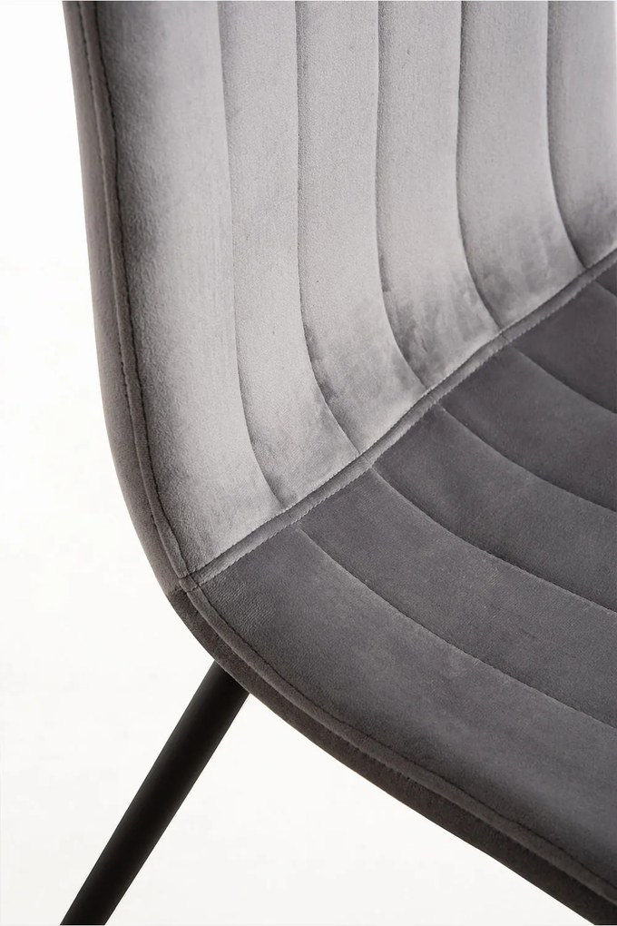 Set 4 Liny Fluwelen Stoelen