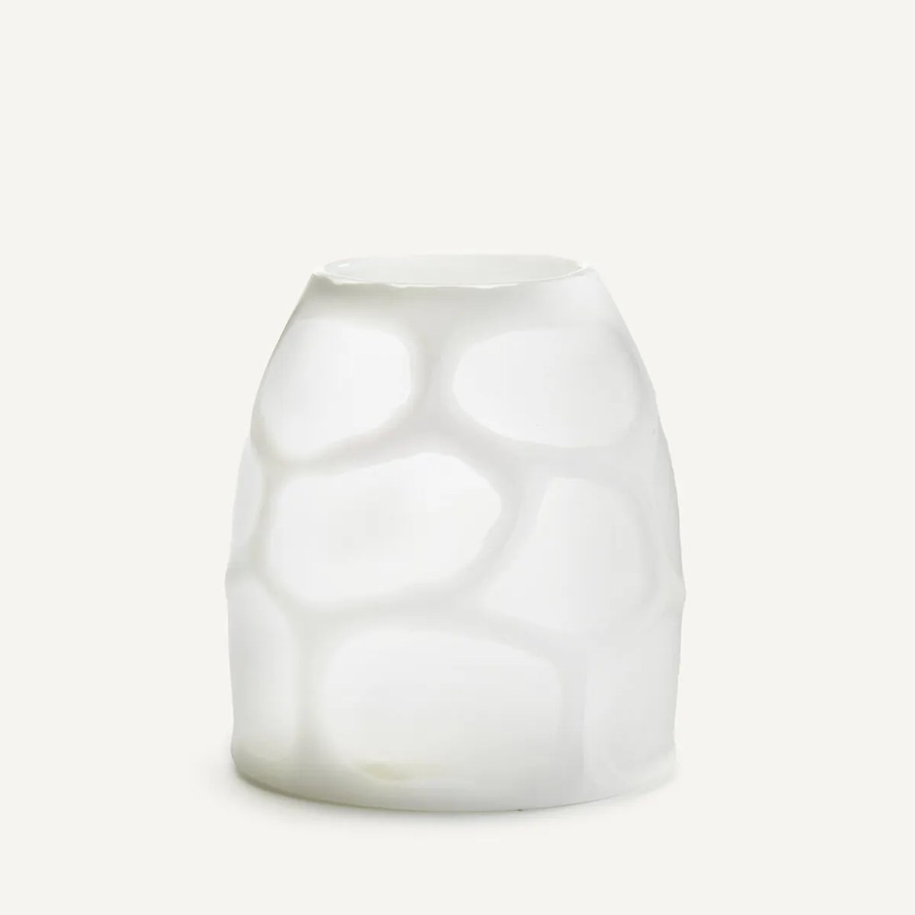 Vaas in mat glas, H20 cm, Arca