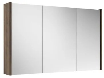 Adema Spiegelkast - 100x63x16cm - inclusief zijpanelen - noten (hout) SW1212817/SW812073