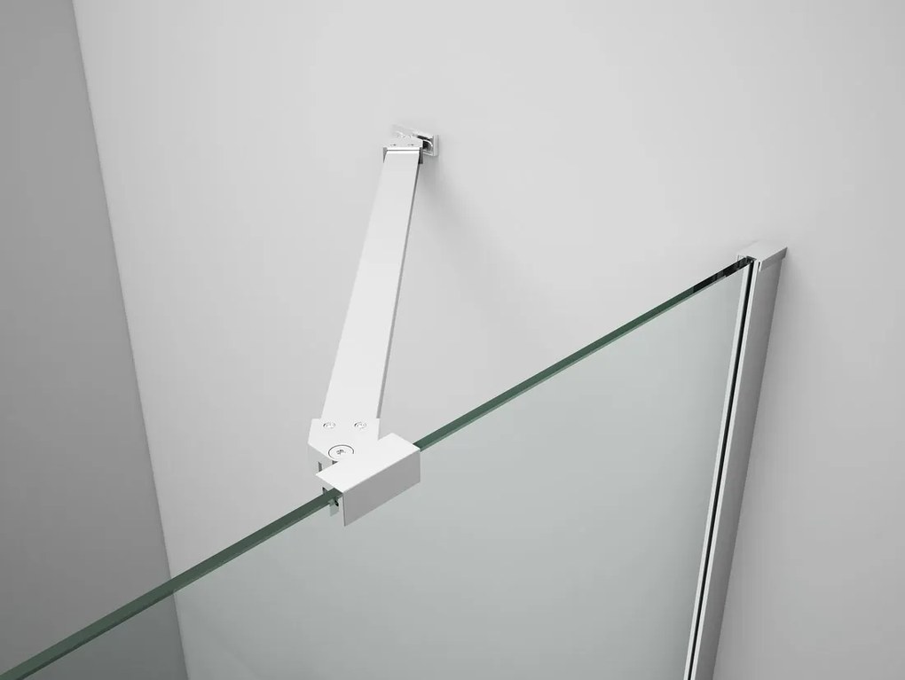 Gelco Trinity douchecabine met mat glas 120x100cm links chroom