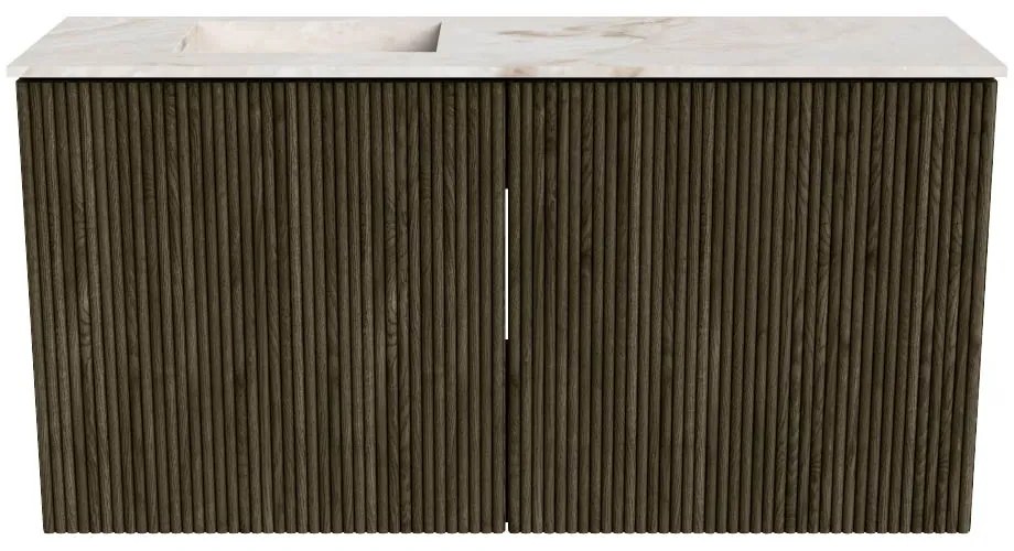 Mondiaz Joya DLux 80cm toiletmeubel shadow met wastafel faye links zonder kraangat frappe