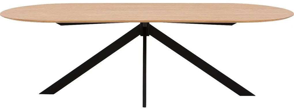 Goossens Excellent Eettafel Floyd, Semi rond 240 x 100 cm