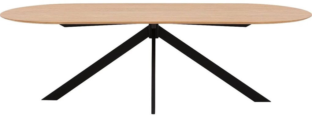 Goossens Excellent Eettafel Uniek, Semi rond 240 x 100 cm
