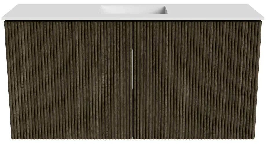 Mondiaz Joya 80cm toiletmeubel shadow met wastafel faye midden zonder kraangat talc