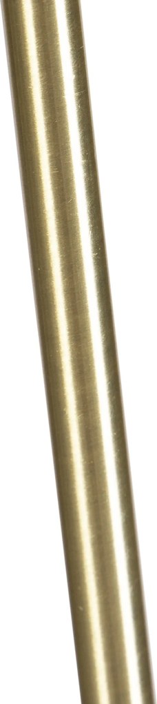 Vloerlamp goud/messing met velours kap pauw 40/40 cm - Parte