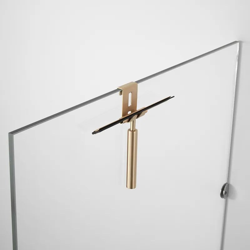 Saniclear Brass badkamer raam wisser 25cm geborsteld messing mat goud