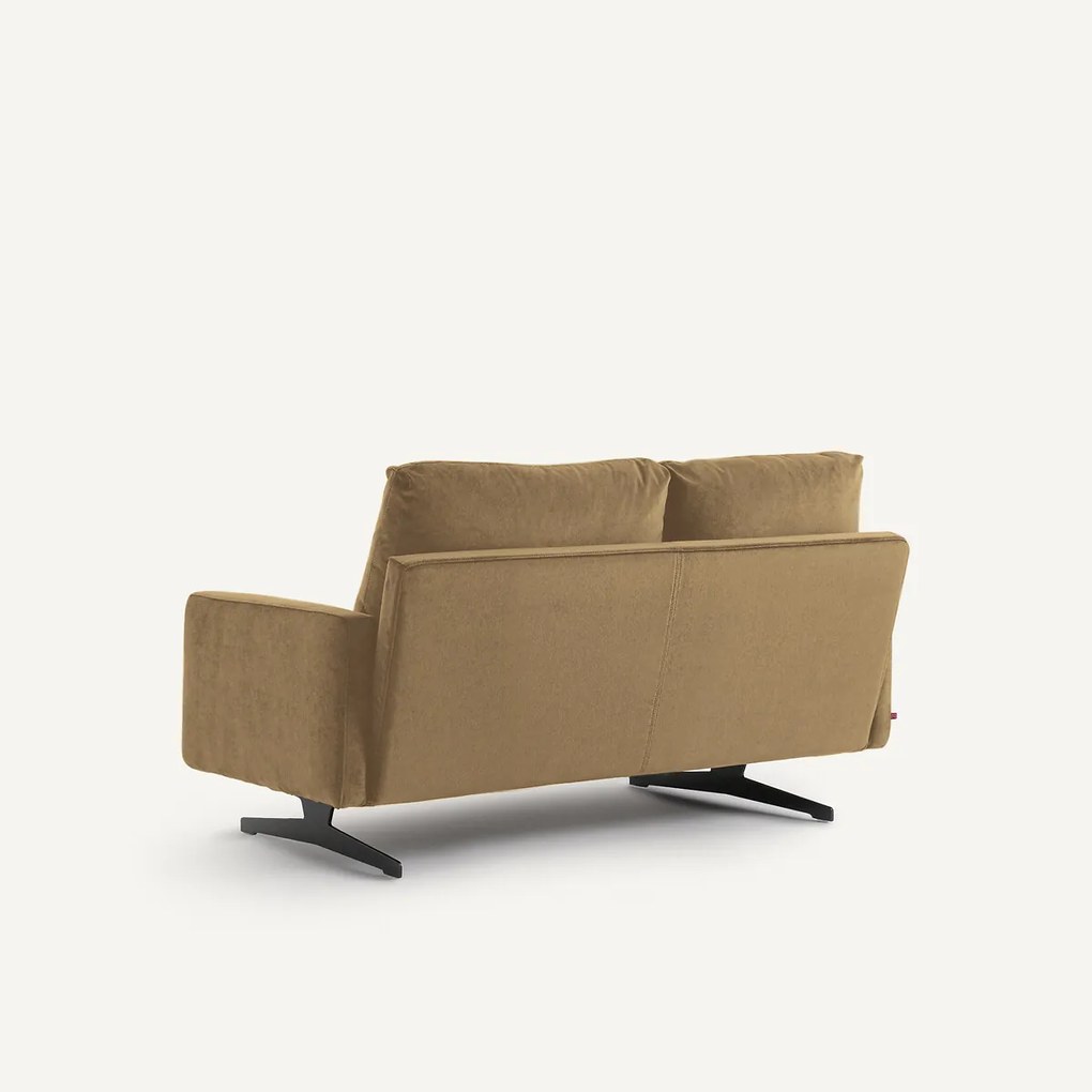 2-zitsbank in linnen fluweel, DELICATO