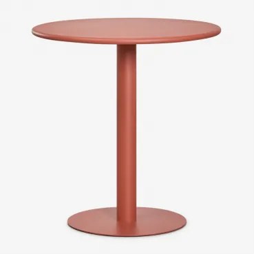 Ronde Tuintafel Ø70 Cm Van Ijzer Mizzi Terracota - Sklum
