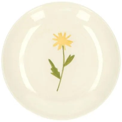 Gebaksbordje, steengoed, paardenbloem,Ø 16 cm