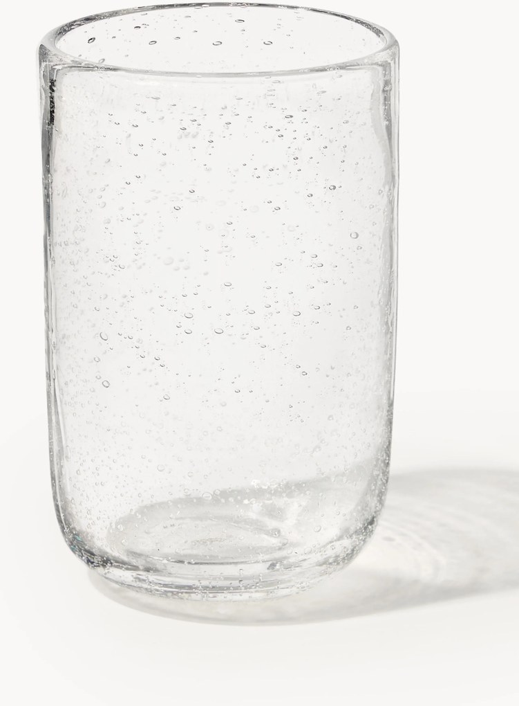 Mondgeblazen longdrinkglazen Hippolyte met luchtbellen, 4-delig