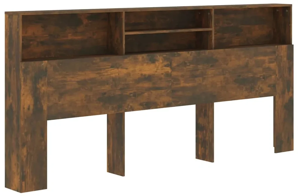vidaXL Hoofdbordkast 220x19x103,5 cm gerookt eikenkleurig