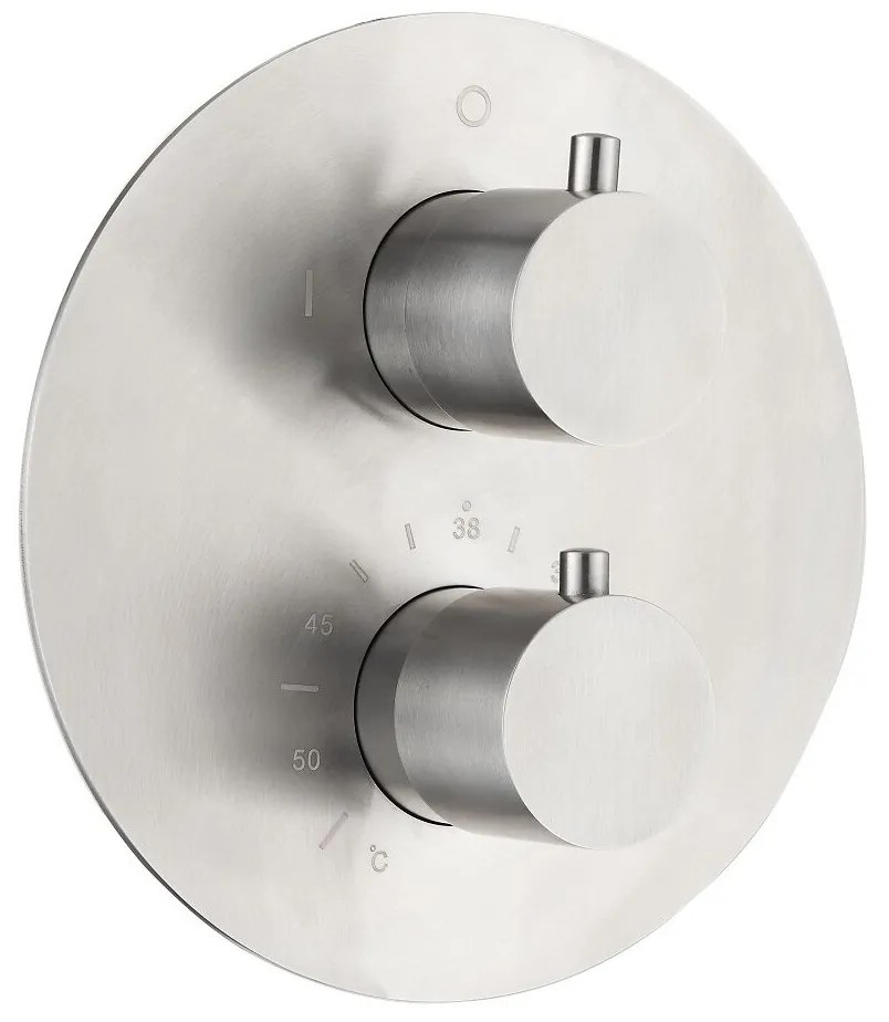 Saniclear Cube Pro inbouw regendouche rond met inbouw douchekop 30x30cm en staafhanddouche RVS