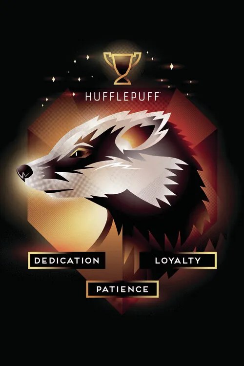 Kunstafdruk Harry Potter - Hufflepuff