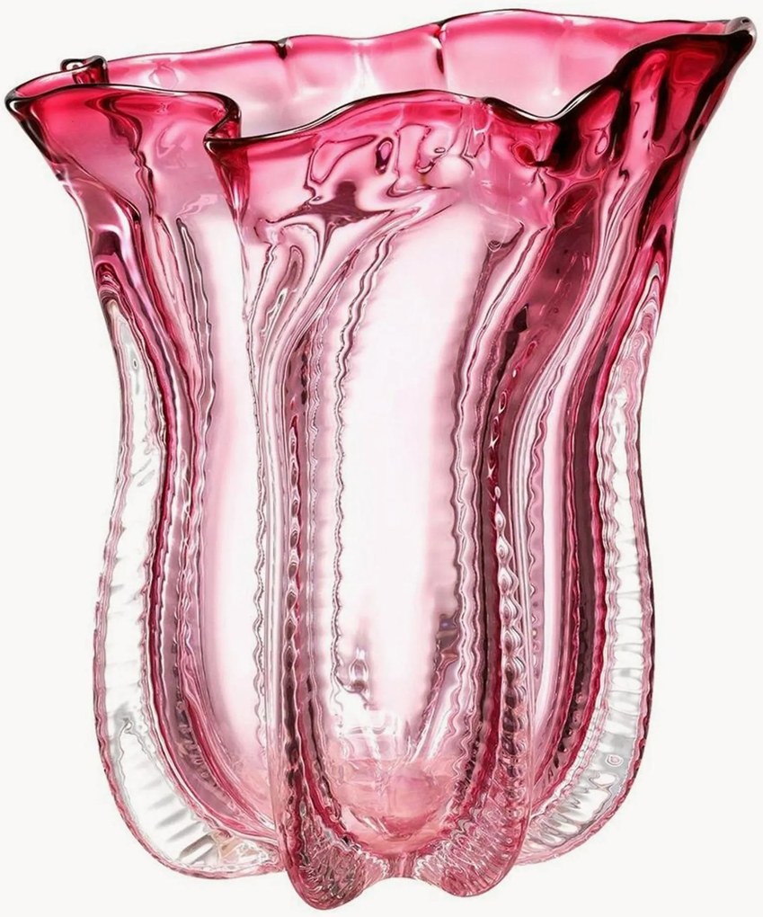 Mondgeblazen vaas Caliente, H 28 cm