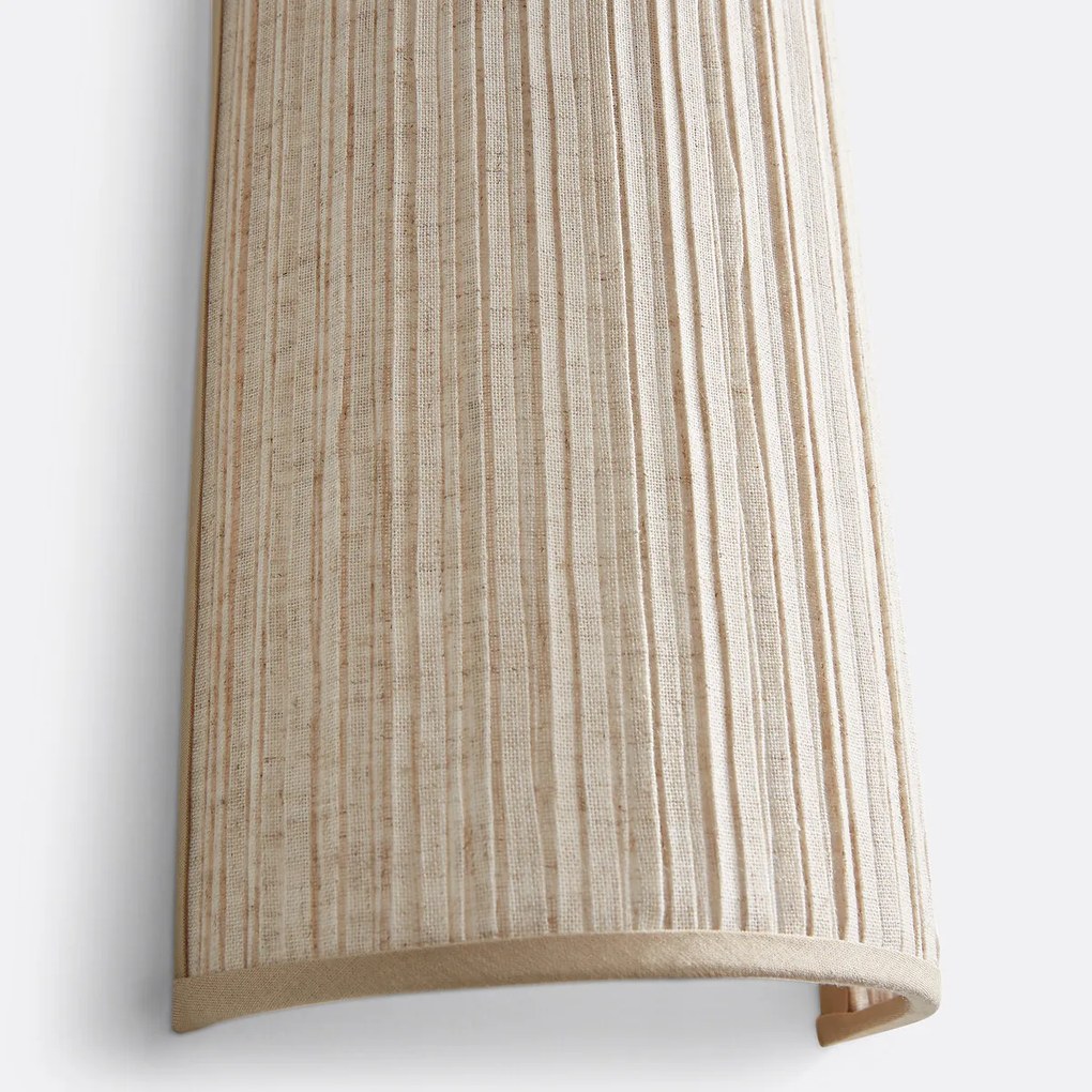 Wandlamp in geplooid linnen, Jakoma