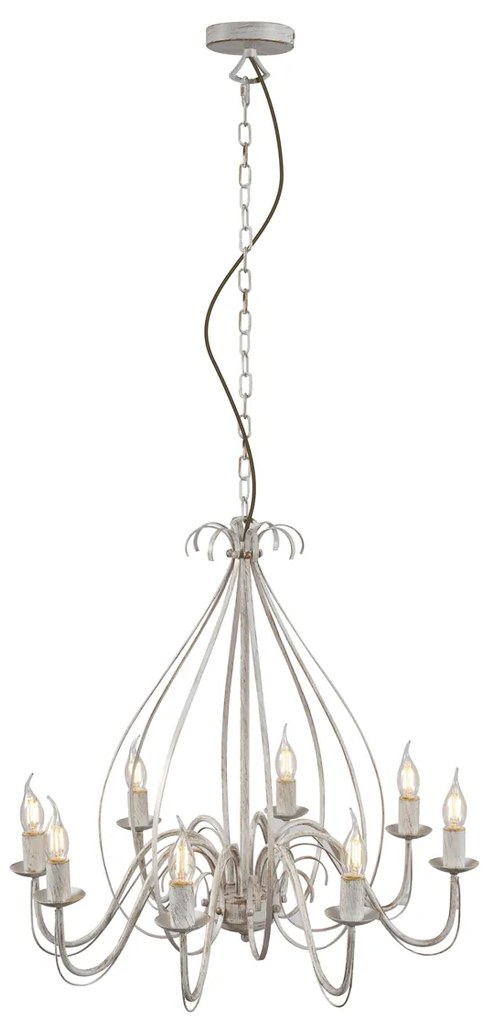 Klassieke kroonluchter crème 8-lichts - Giuseppe