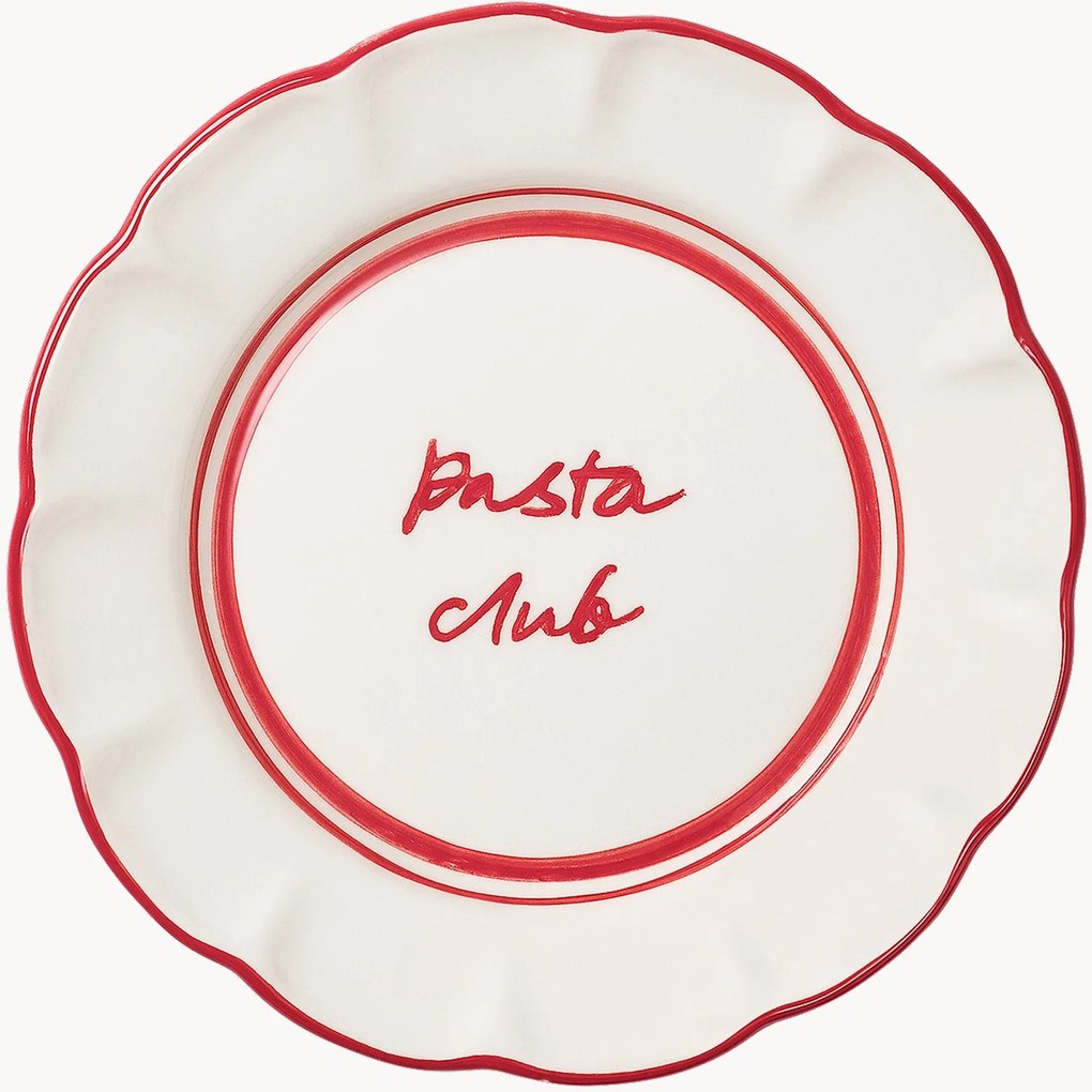 Handgemaakt keramisch ontbijtbord Bistro
