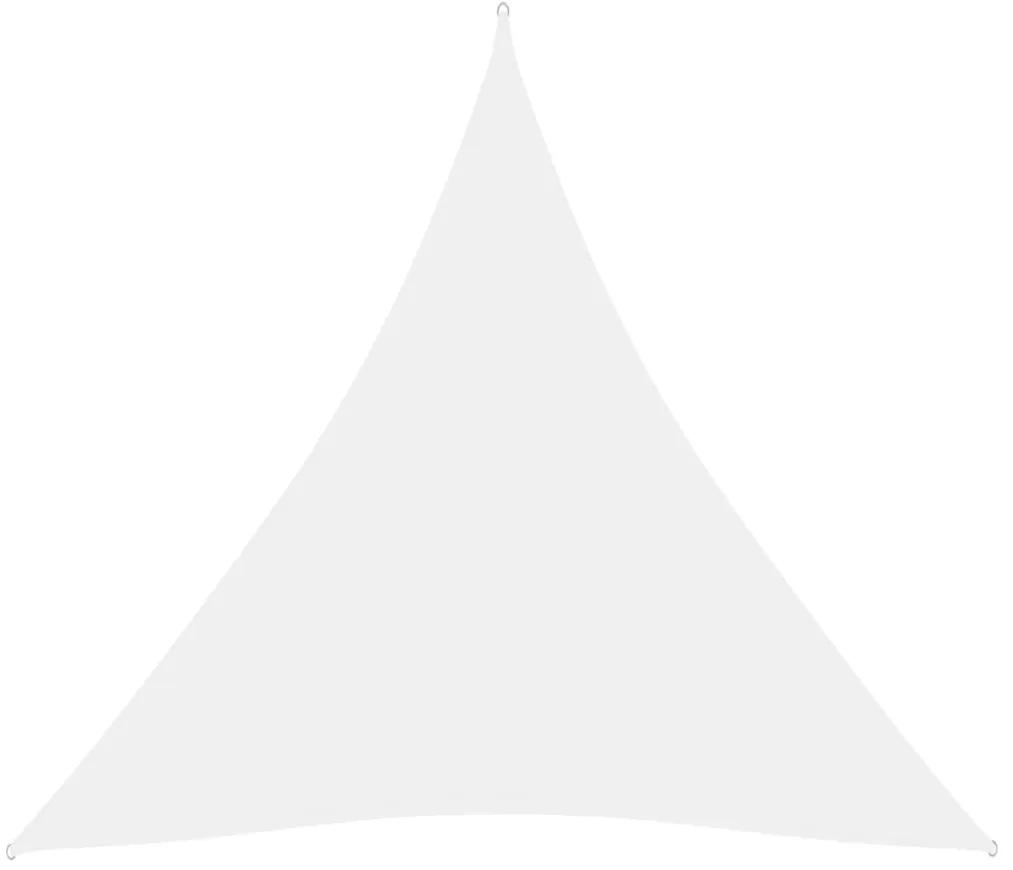 vidaXL Zonnescherm driehoekig 3,6x3,6x3,6 m oxford stof wit