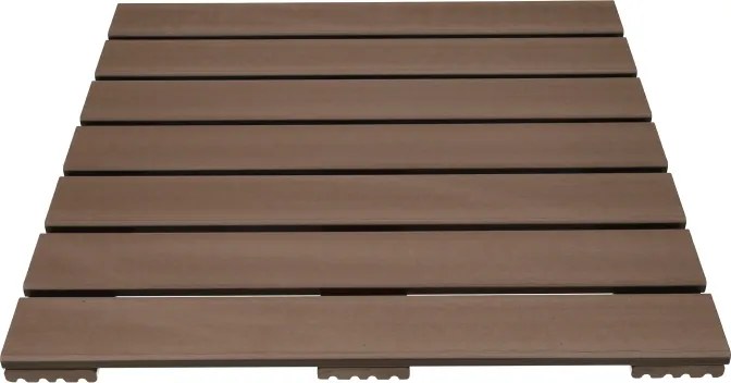 Terrastegel composiet 50 x 50 cm donkerbruin FSC (24 mm) massief