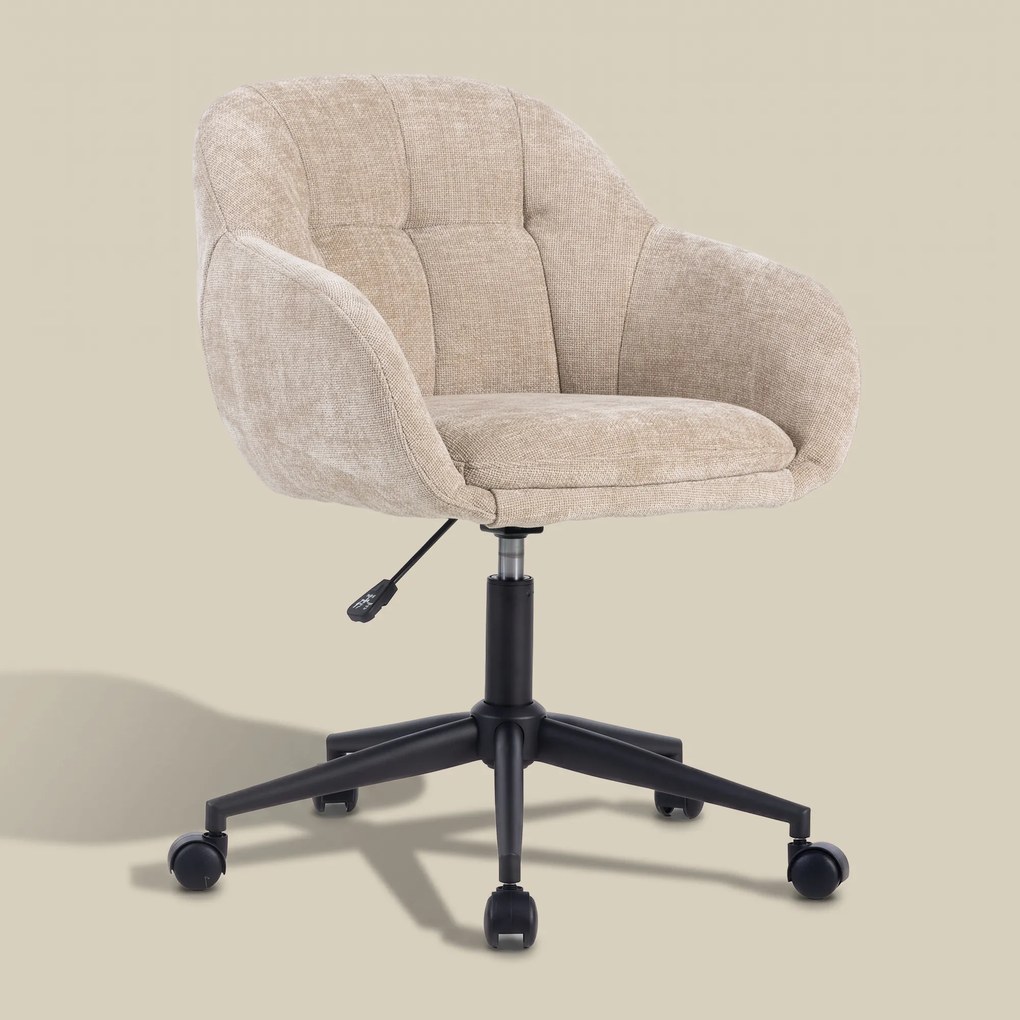 Bureaustoel Beige Stof