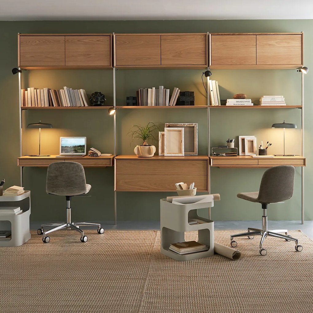 Bijzetbureau L110 cm eikenfineer Archivita XL