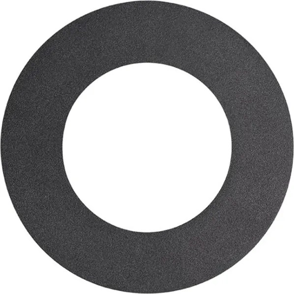 Ronde inbouwspot zwart kantelbaar met opvulring - Edu