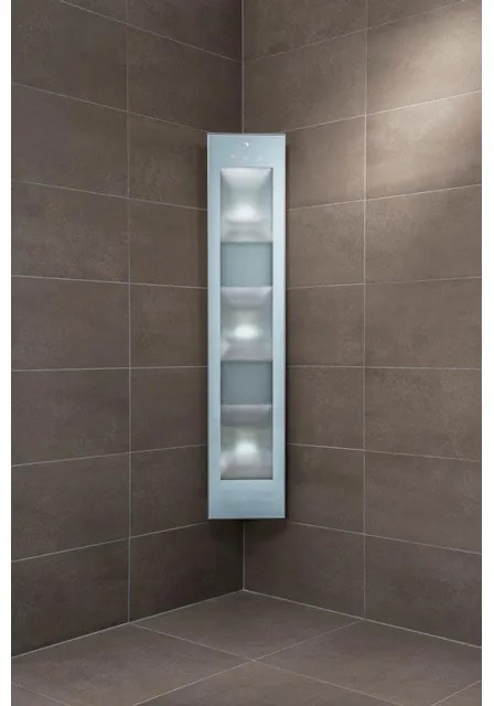 Sunshower Combi White UV- en infrarood opbouwapparaat 29x144x22.8cm full body 2000watt wit/aluminium 80052
