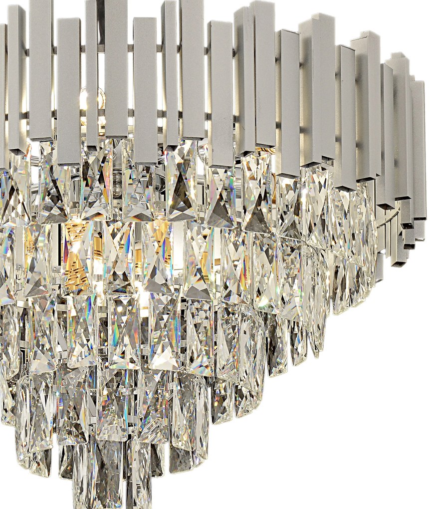 Hanglamp met kristallen G051-CP 50CM Chrome