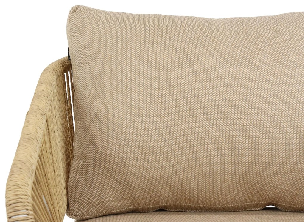 Stoel en Bank Loungeset 5 personen Aluminium/wicker Wit Hartman Corsica