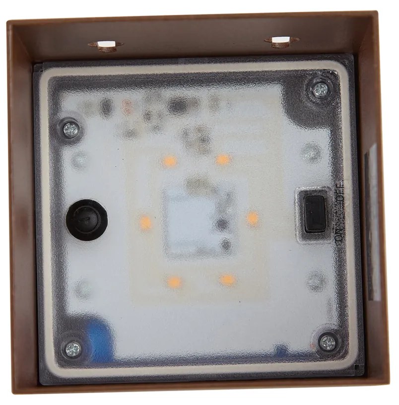 Buiten wandlamp roestbruin incl. LED 2-lichts IP65 met dimlicht en solar - Charlene