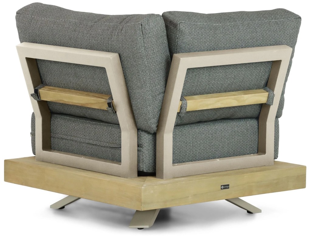 Hoek loungeset 5 personen Teak Taupe Santika Furniture Santika