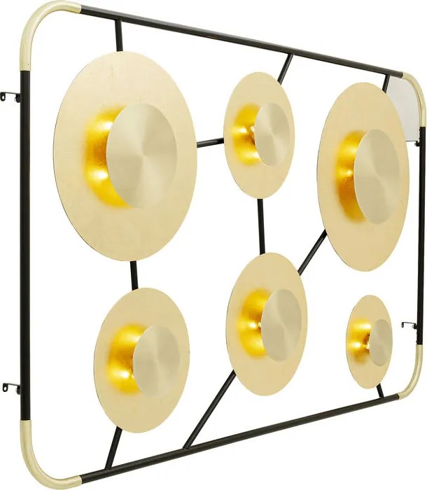 Grote Design Wandlamp Met Goud