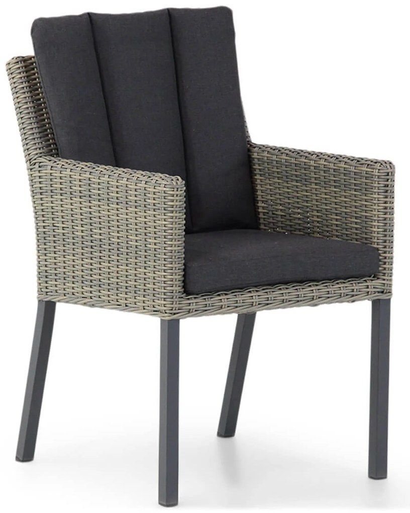 Tuinset 6 personen 260 cm Wicker Taupe Garden Collections Oxbow/San