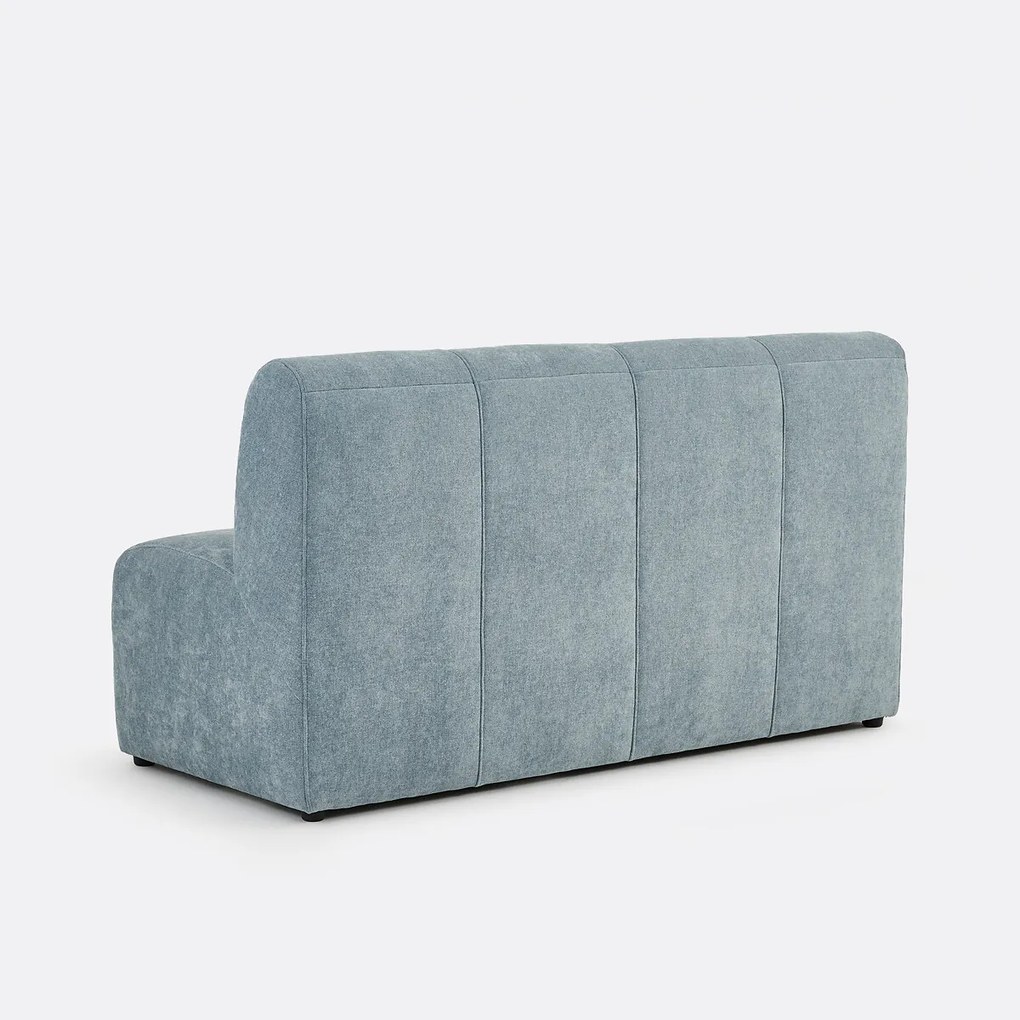 Modulaire bank, 3-zits, van fijn chenille, ANETA