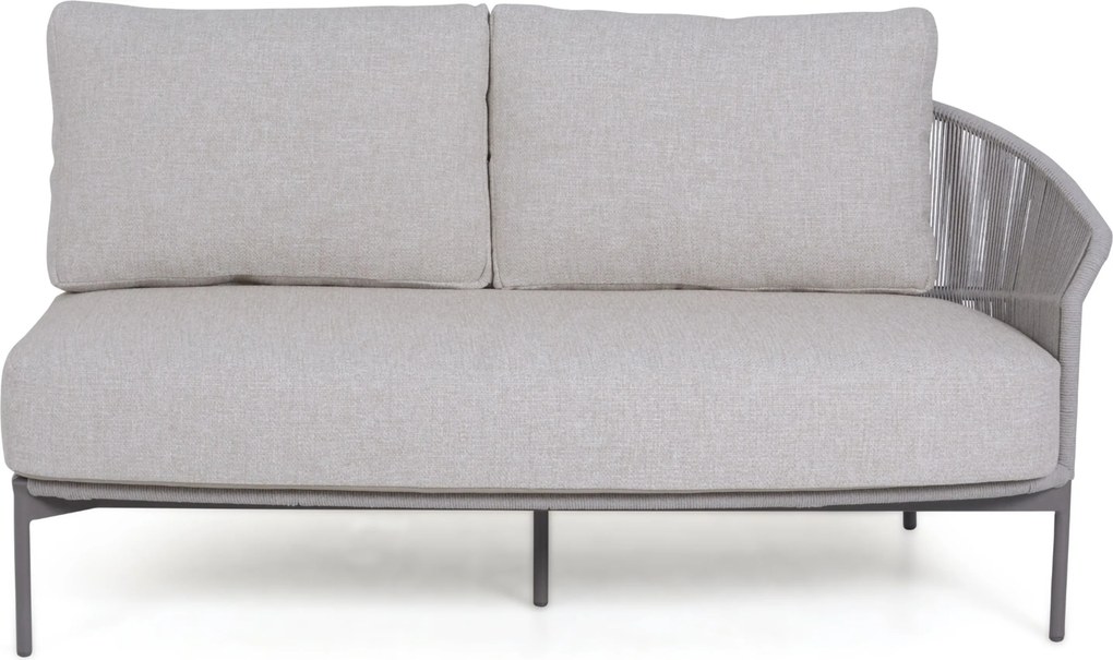 Hoek loungeset 5 personen Aluminium/rope Taupe 4 Seasons Outdoor Florence