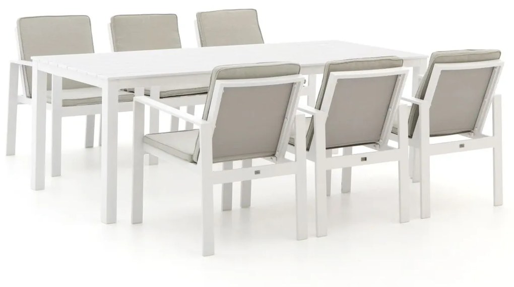 Diningset Bellagio  | 6 personen | Tuinset aluminium | 7-delig | Kees Smit Tuinmeubelen