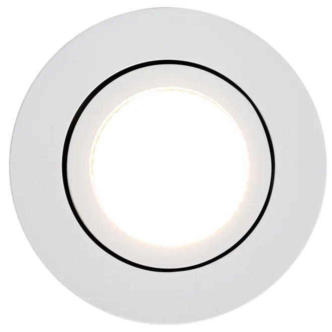 Inbouwspot wit 6,8cm incl. LED 545 lm dimbaar IP23 - Gaius