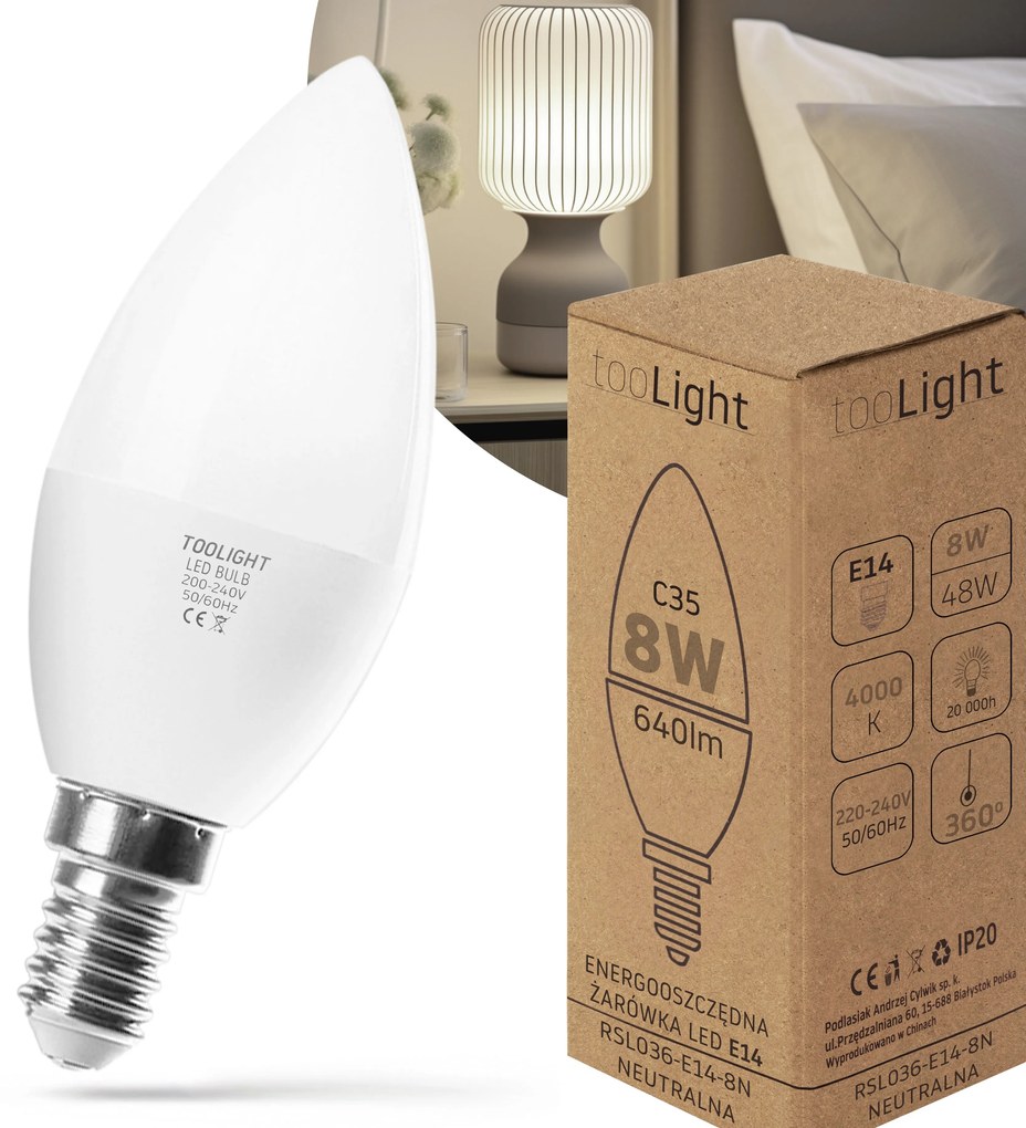 LED lamp RSL036 E14 8W Neutral