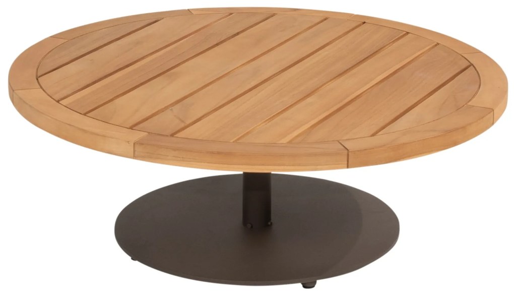 Volta lounge tuintafel met middenpoot 80xH30 cm aluminium terre 4 Seasons Outdoor