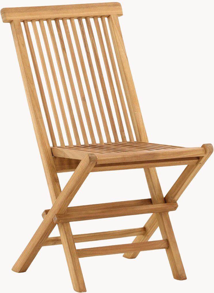 Inklapbare tuinstoelen Kenya van teakhout, 2 stuks