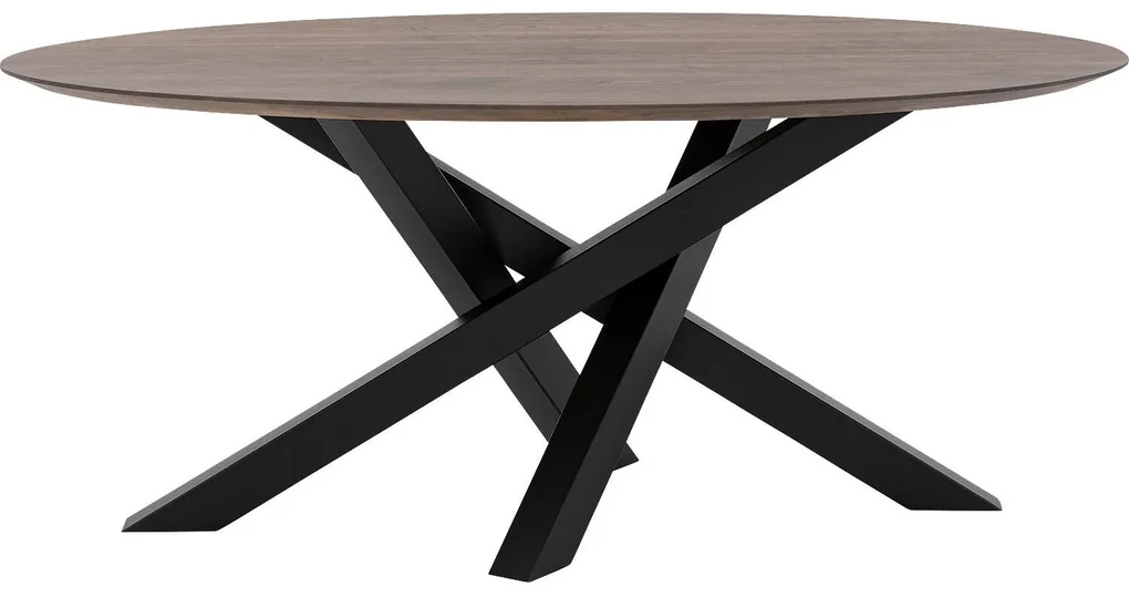 Goossens Excellent Eettafel Mente, Ovaal 180 x 100 cm