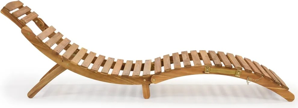 Set van twee houten ligbedden Liberia Garden Point