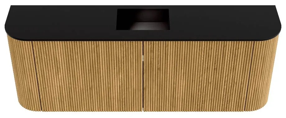 Mondiaz Joya 115cm toiletmeubel ronding links/rechts oak met wastafel faye midden zonder kraangat urban