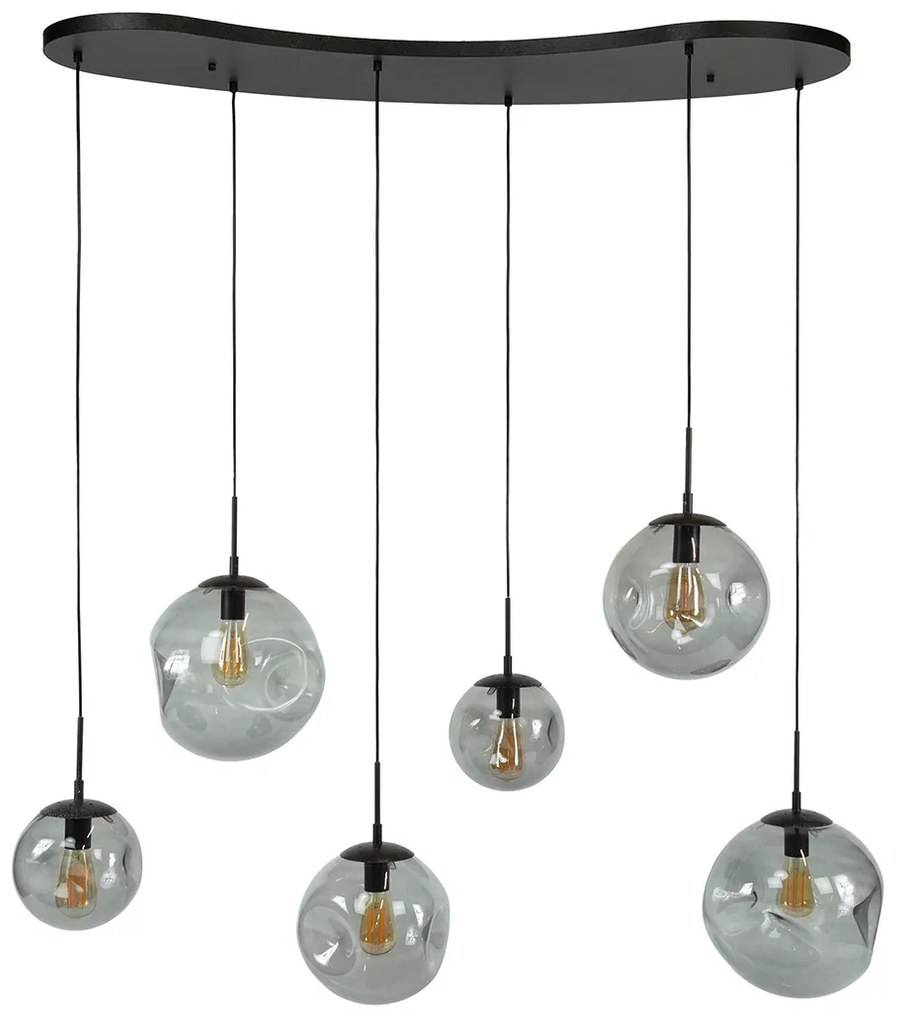 Hanglamp Glazen Bollen Organische Vorm