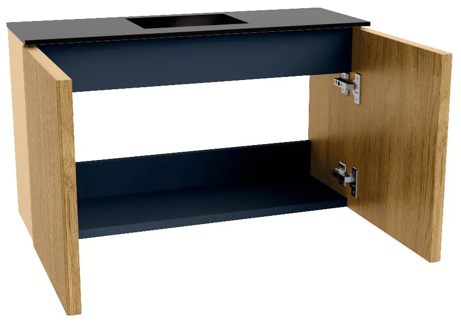 Mondiaz Joya 70cm toiletmeubel oak met wastafel faye midden 1 kraangat urban